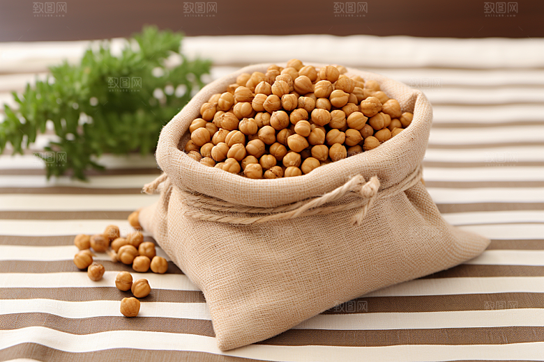 油炸黄金豆膨化食品美味摄影图
