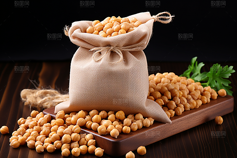 油炸黄金豆美食零食摄影图