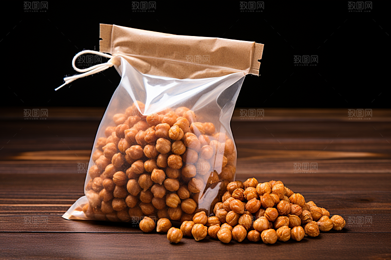 油炸黄金豆美味油炸食品摄影图