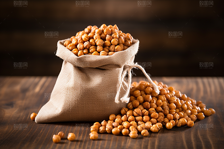 油炸黄金豆小吃地方特色摄影图