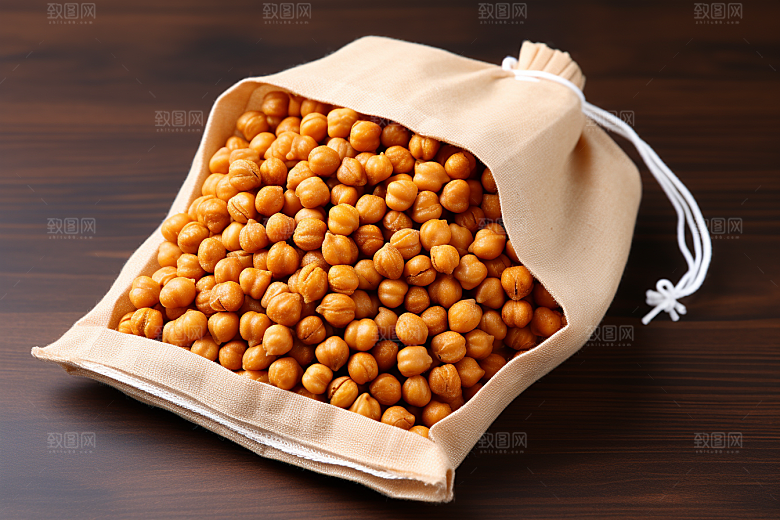 油炸黄金豆高清油炸食品摄影图