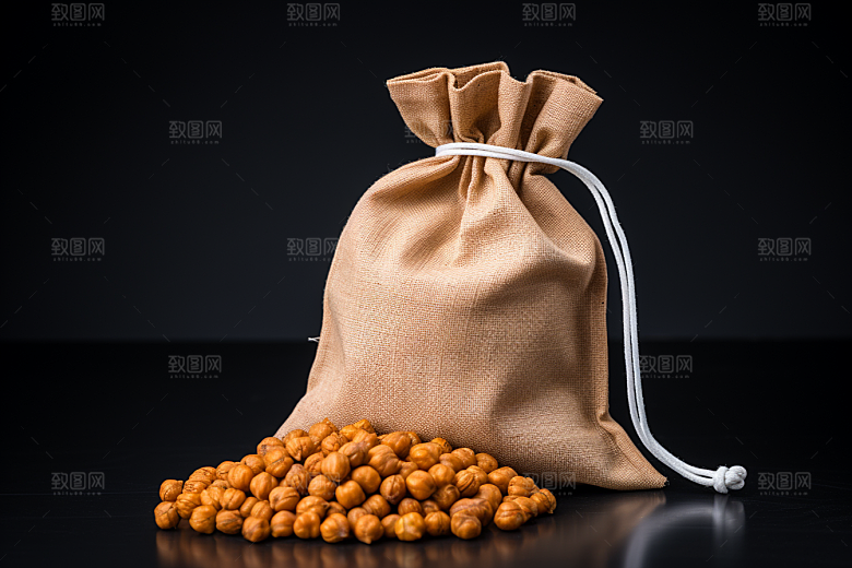 油炸黄金豆油炸食品美味摄影图