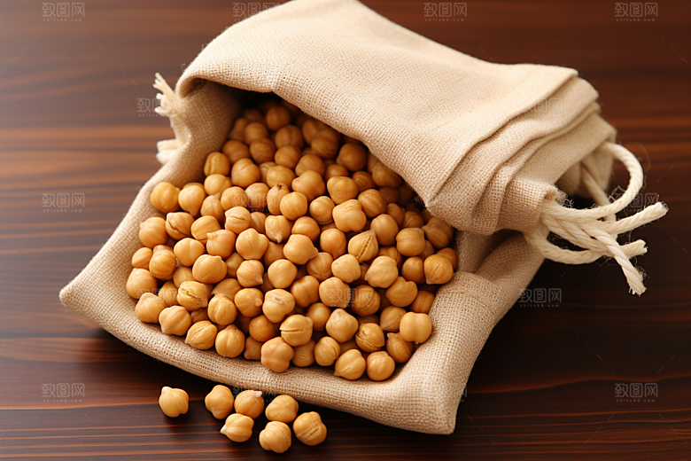 油炸黄金豆美味油炸食品摄影图