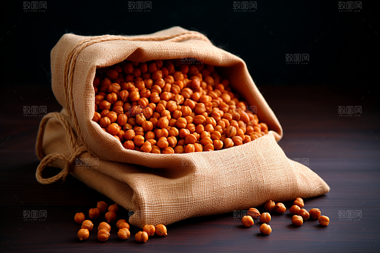 油炸黄金豆地方特色零食摄影图