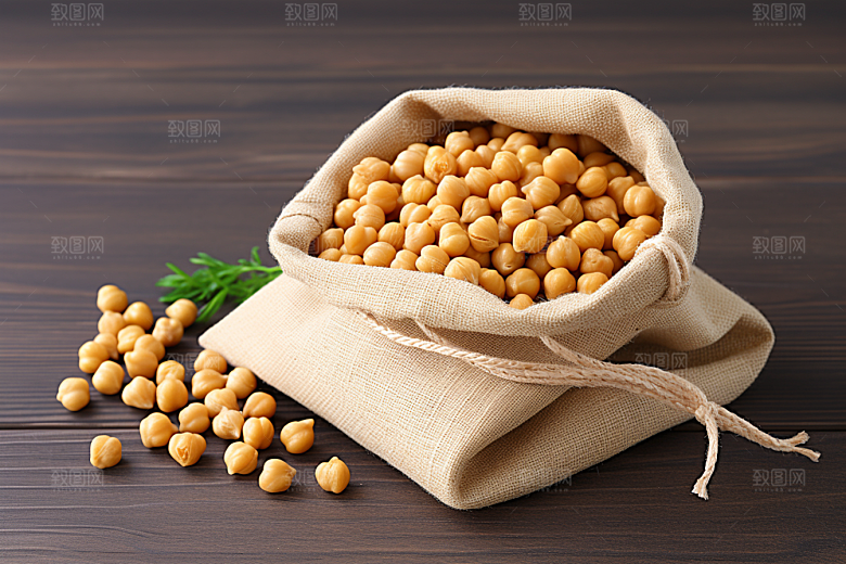 油炸黄金豆小吃零食摄影图