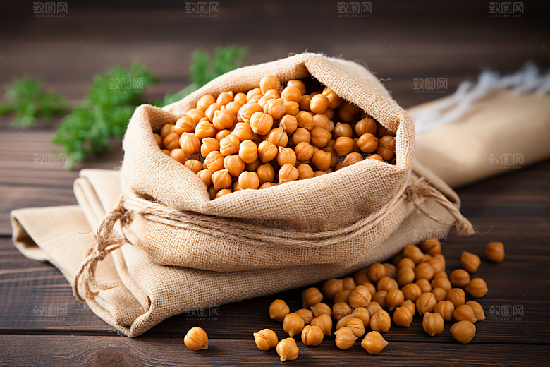 油炸黄金豆地方特色美食摄影图