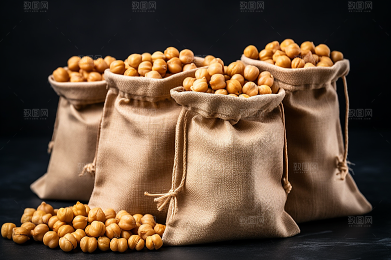 油炸黄金豆美味油炸食品摄影图