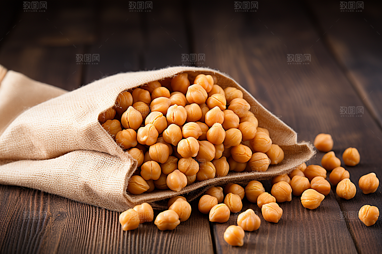 油炸黄金豆油炸食品零食摄影图