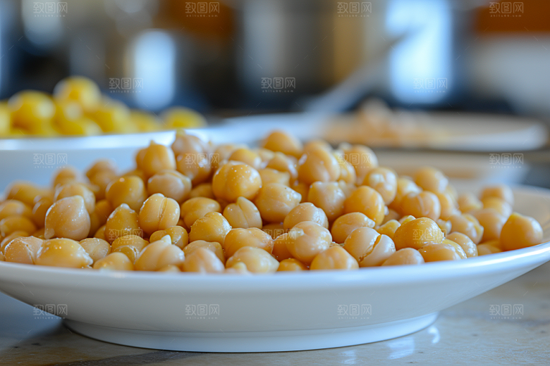 油炸黄金豆素材零食摄影图