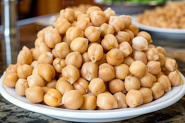 油炸黄金豆零食地方特色摄影图
