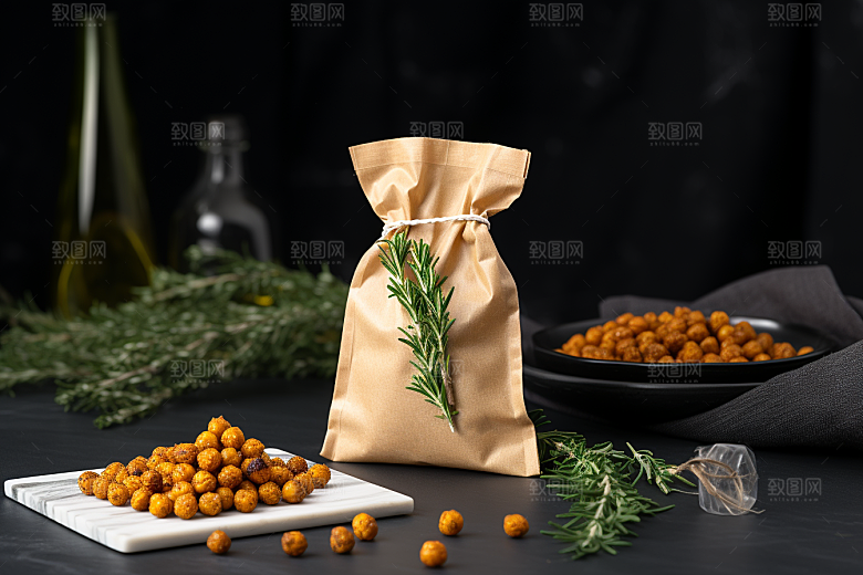 油炸黄金豆高清美食摄影图