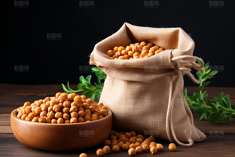 油炸黄金豆素材高清摄影图
