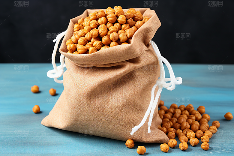 油炸黄金豆高清小吃摄影图