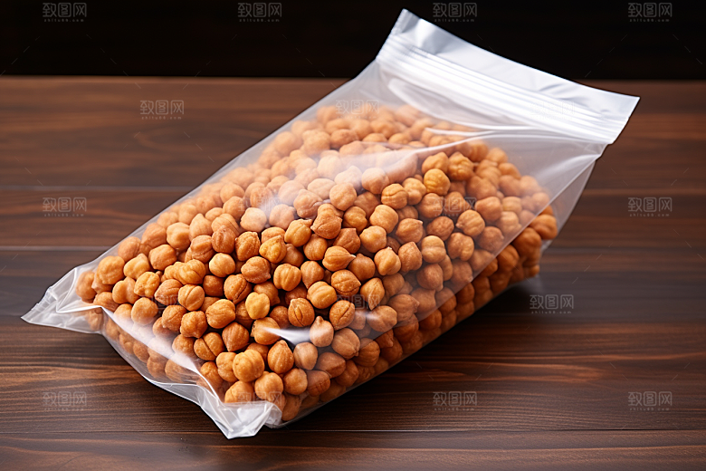 油炸黄金豆零食高清摄影图