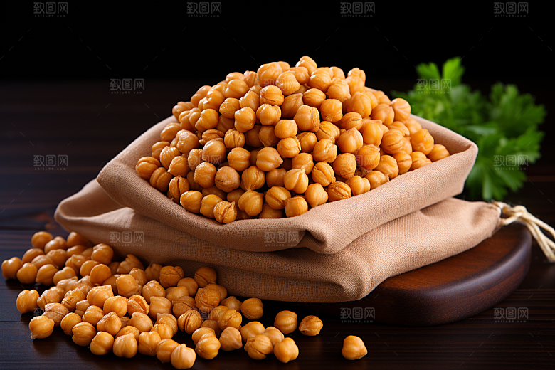 油炸黄金豆高清油炸食品摄影图
