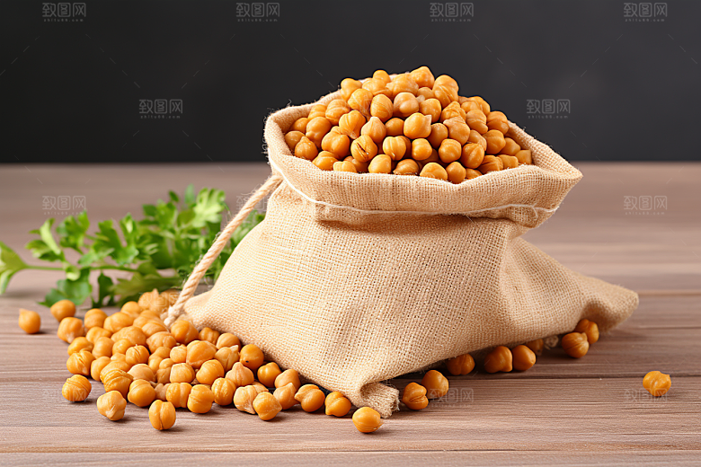油炸黄金豆美食美味摄影图