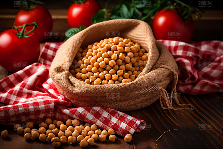 油炸黄金豆美食零食摄影图