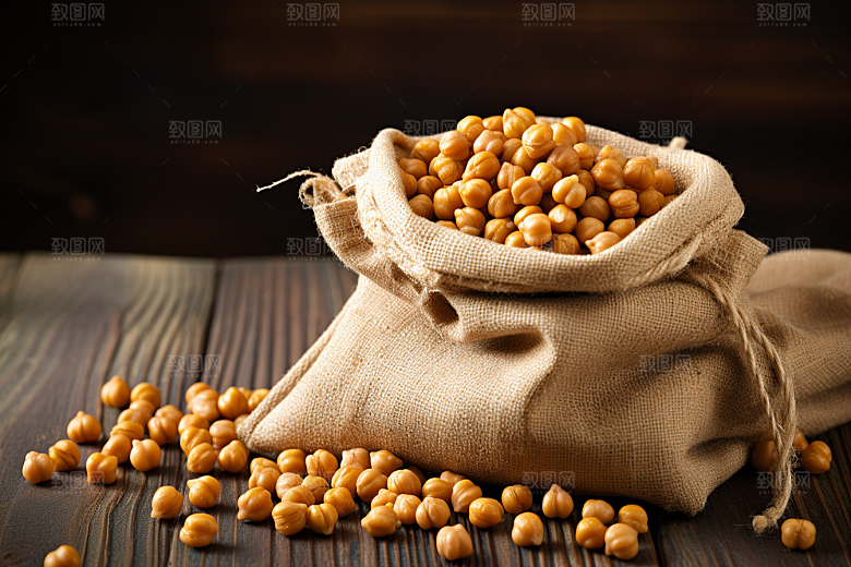 油炸黄金豆油炸食品零食摄影图
