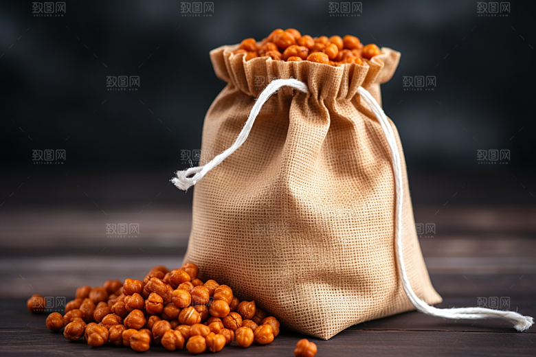 油炸黄金豆地方特色油炸食品摄影图