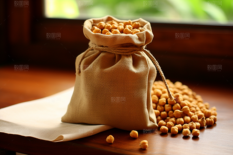 油炸黄金豆油炸食品美味摄影图