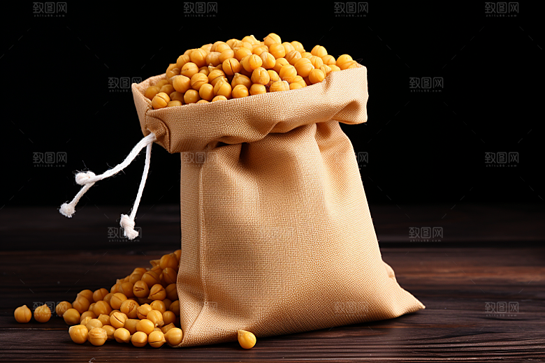 油炸黄金豆地方特色零食摄影图