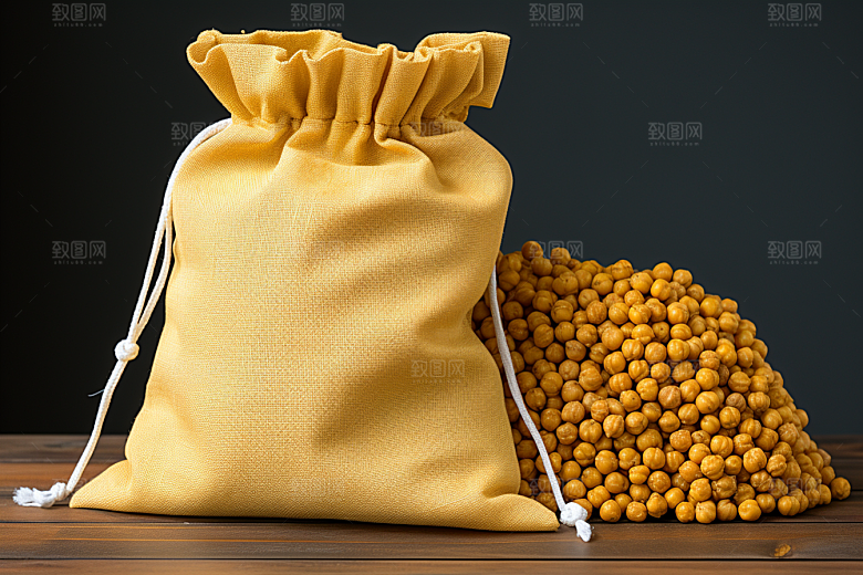 油炸黄金豆素材美食摄影图