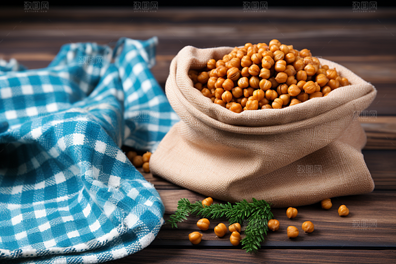 油炸黄金豆美味美食摄影图