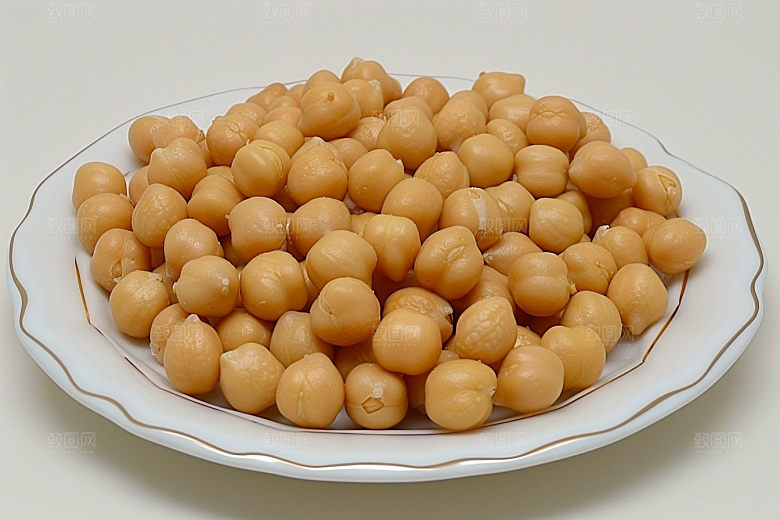 油炸黄金豆美味素材摄影图