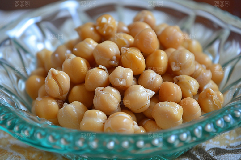 油炸黄金豆美食素材摄影图