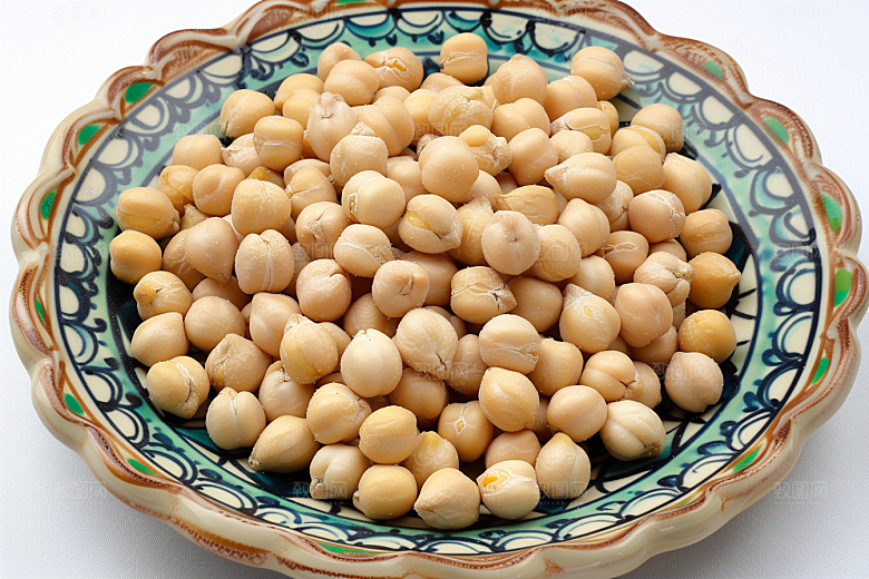 油炸黄金豆美食地方特色摄影图