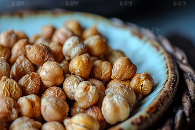 油炸黄金豆零食素材摄影图