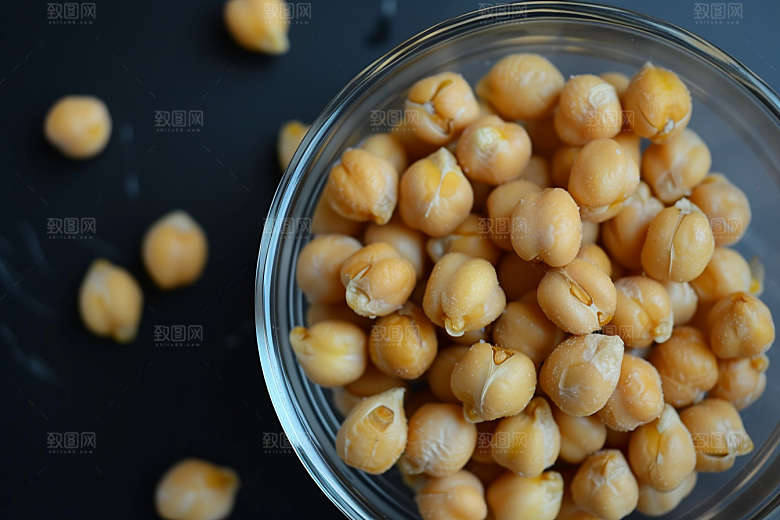 油炸黄金豆美味素材摄影图