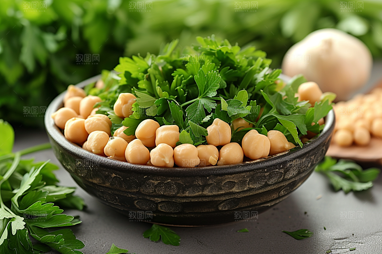 油炸黄金豆地方特色美食摄影图