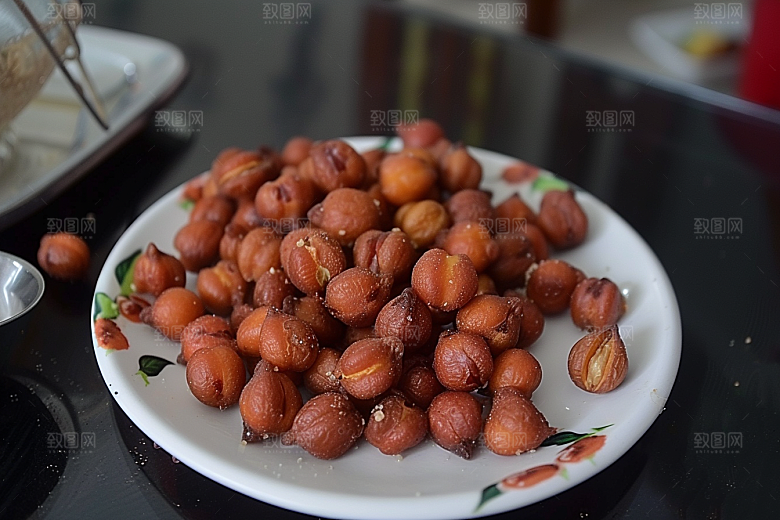 油炸黄金豆高清小吃摄影图