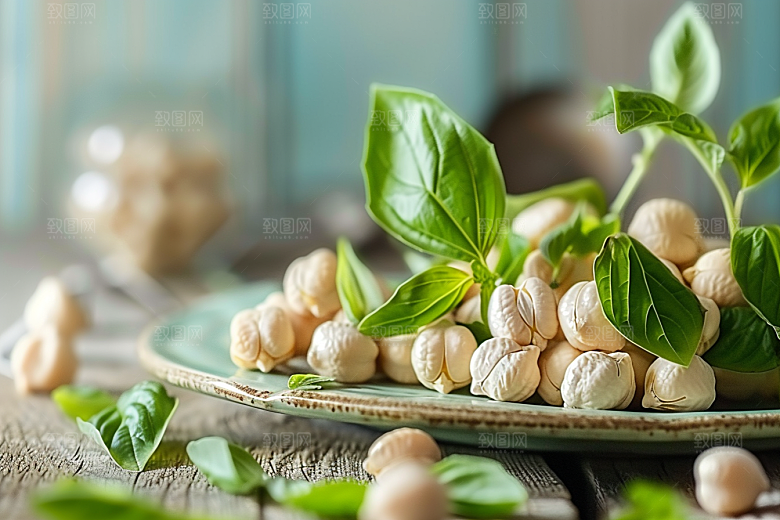 油炸黄金豆美味美食摄影图