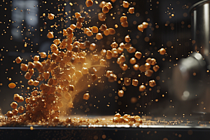 油炸黄金豆素材小吃摄影图