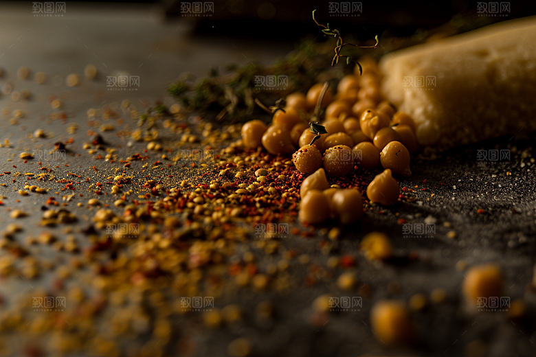 油炸黄金豆美食美味摄影图