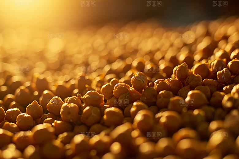 油炸黄金豆美食素材摄影图