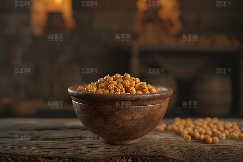 油炸黄金豆素材高清摄影图