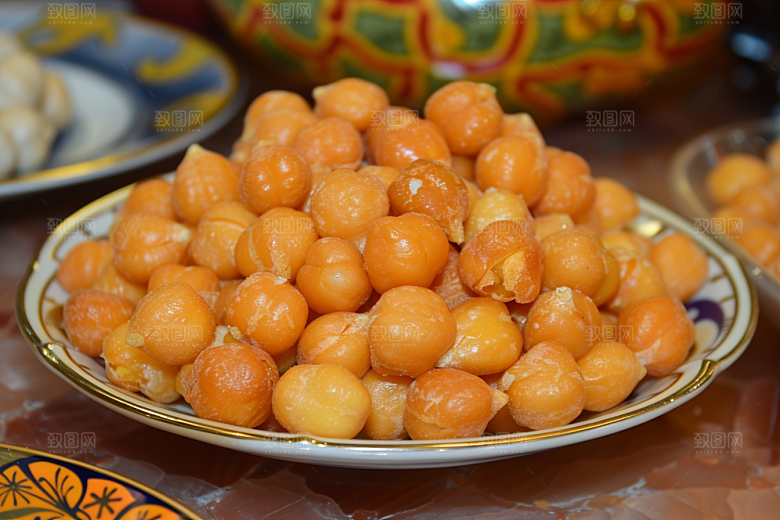 油炸黄金豆美食高清摄影图