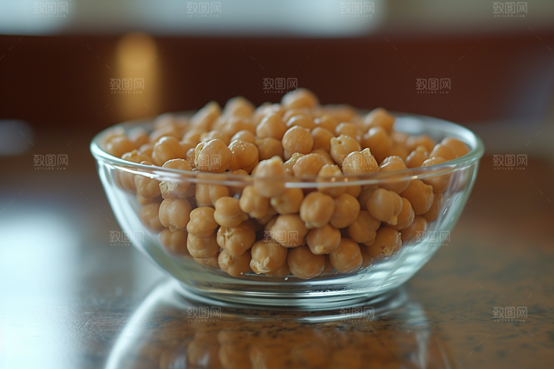 油炸黄金豆膨化食品美味摄影图