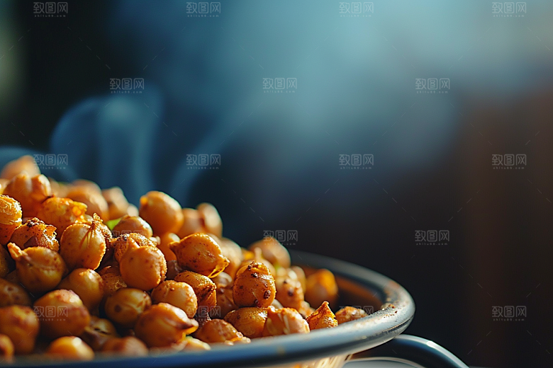 油炸黄金豆美食零食摄影图