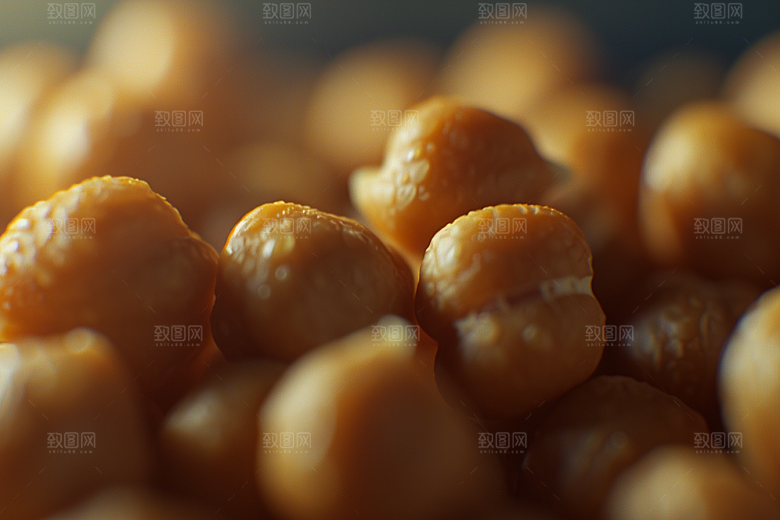 油炸黄金豆零食美味摄影图