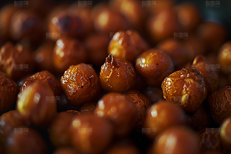 油炸黄金豆美食小吃摄影图