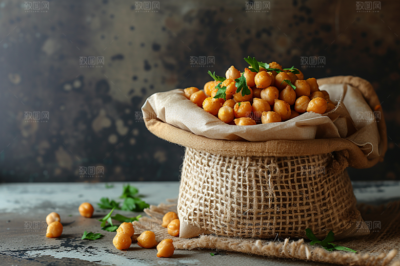 油炸黄金豆地方特色素材摄影图