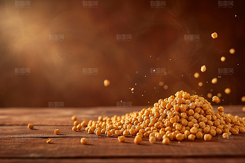 油炸黄金豆素材美味摄影图