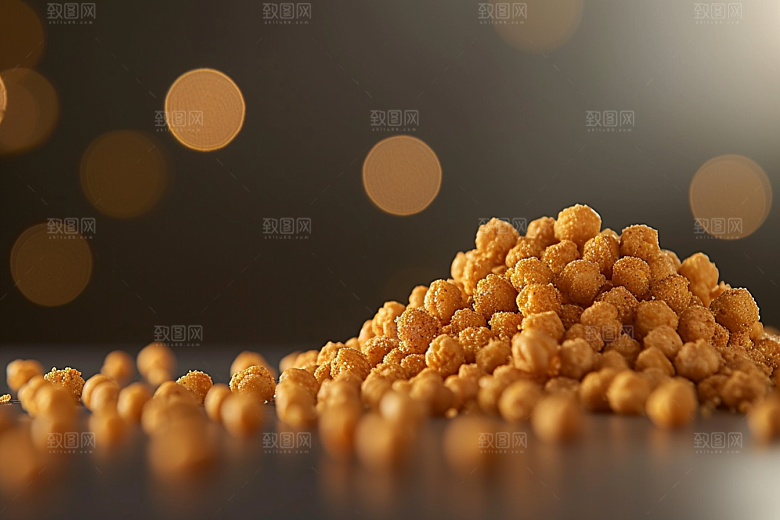油炸黄金豆膨化食品小吃摄影图