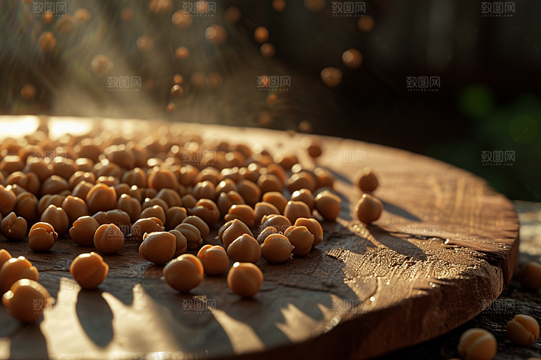 油炸黄金豆素材零食摄影图