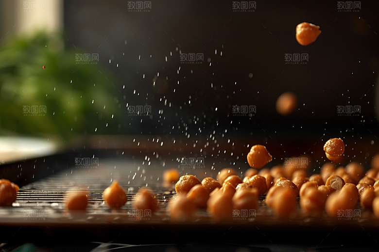 油炸黄金豆素材高清摄影图