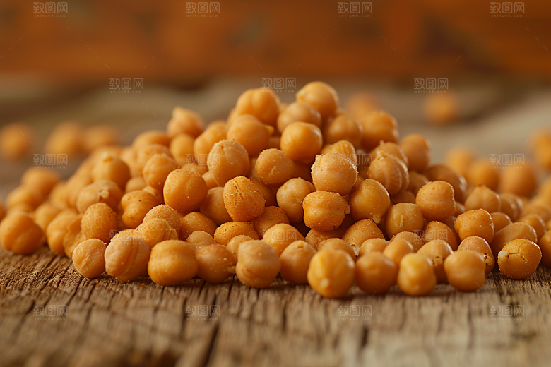 油炸黄金豆美食素材摄影图